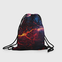 Рюкзак-мешок Разлом плит с лавой, цвет: 3D-принт