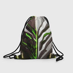 Рюкзак-мешок Броня адская и райская зелёная, цвет: 3D-принт