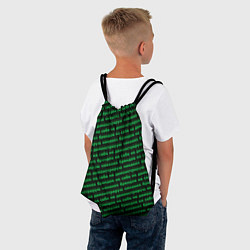 Рюкзак-мешок Никаких брендов зелёный, цвет: 3D-принт — фото 2