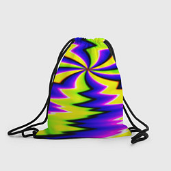 Рюкзак-мешок Неоновая фрактальная абстракция, цвет: 3D-принт