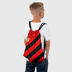 Рюкзак-мешок Герб РФ - красная абстракция, цвет: 3D-принт — фото 2