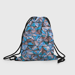 Мешок для обуви Маленькие синие треугольники