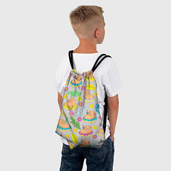 Рюкзак-мешок Семья капибар на отдыхе, цвет: 3D-принт — фото 2