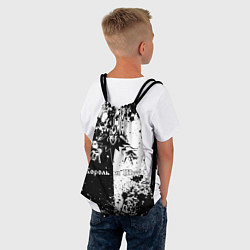 Рюкзак-мешок Король и шут - черно-белая абстракция, цвет: 3D-принт — фото 2