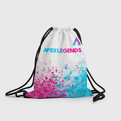 Рюкзак-мешок Apex Legends neon gradient style посередине, цвет: 3D-принт