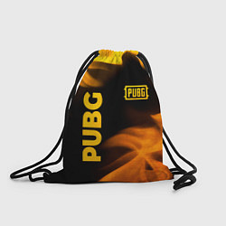 Рюкзак-мешок PUBG - gold fire gradient, цвет: 3D-принт