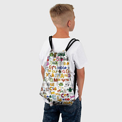Рюкзак-мешок Много ребусов, цвет: 3D-принт — фото 2