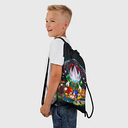 Рюкзак-мешок Соник против Наклза, цвет: 3D-принт — фото 2
