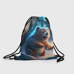 Рюкзак-мешок Полярный мишка, цвет: 3D-принт
