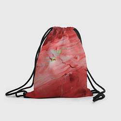 Рюкзак-мешок Красный мрамор, цвет: 3D-принт