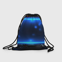 Рюкзак-мешок Синий неоновый экран, цвет: 3D-принт