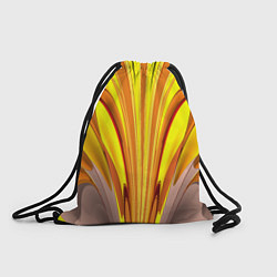 Рюкзак-мешок Вытянутые желтые полосы, цвет: 3D-принт
