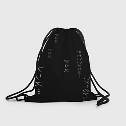 Рюкзак-мешок Майка с иероглифами, цвет: 3D-принт