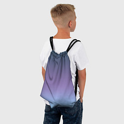 Рюкзак-мешок Градиент синий фиолетовый голубой, цвет: 3D-принт — фото 2