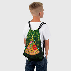 Рюкзак-мешок Пицца-ёлка, цвет: 3D-принт — фото 2