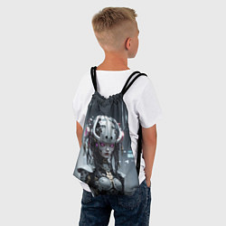 Рюкзак-мешок Кукла-андроид, цвет: 3D-принт — фото 2