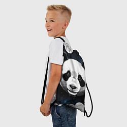 Рюкзак-мешок Панда портрет, цвет: 3D-принт — фото 2