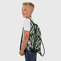 Рюкзак-мешок Зелёная кибернетическая броня, цвет: 3D-принт — фото 2