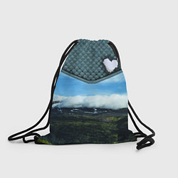 Рюкзак-мешок Облачные сердца, цвет: 3D-принт