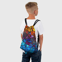 Рюкзак-мешок Мозаика витражная, цвет: 3D-принт — фото 2