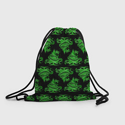 Рюкзак-мешок Паттерн елка и дракон, цвет: 3D-принт