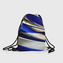 Рюкзак-мешок Blue white abstract, цвет: 3D-принт