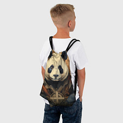 Рюкзак-мешок Панда арт-портрет, цвет: 3D-принт — фото 2