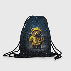 Рюкзак-мешок Медведь зимой, цвет: 3D-принт