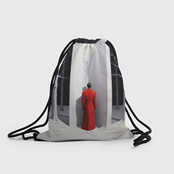 Рюкзак-мешок Мужчина в красном пальто, цвет: 3D-принт