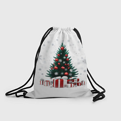 Рюкзак-мешок Рождественская ель, цвет: 3D-принт