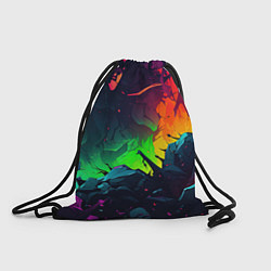 Рюкзак-мешок Яркие пятна абстракции, цвет: 3D-принт