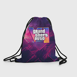 Рюкзак-мешок GTA 6 summer logo, цвет: 3D-принт