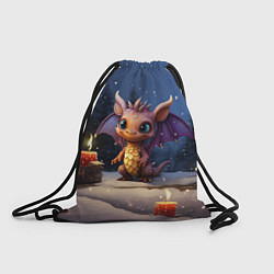 Рюкзак-мешок Дракон магистр сказочной ночи, цвет: 3D-принт
