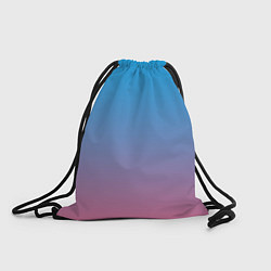 Рюкзак-мешок Небесно-розовый градиент, цвет: 3D-принт