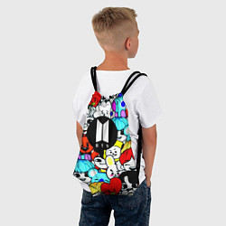 Рюкзак-мешок Bangtan Boys logo band, цвет: 3D-принт — фото 2