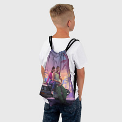 Рюкзак-мешок GTA 6 Люсия и Джейсен, цвет: 3D-принт — фото 2