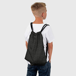 Рюкзак-мешок Ажурный чёрно-серый, цвет: 3D-принт — фото 2