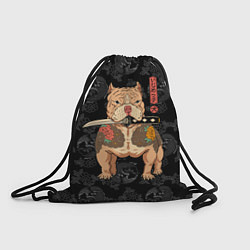 Рюкзак-мешок Питбуль якудза, цвет: 3D-принт