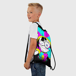 Рюкзак-мешок Улыбка Помни, цвет: 3D-принт — фото 2