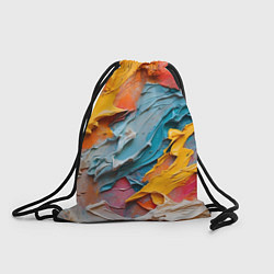 Рюкзак-мешок Абстрактная живопись акрилом, цвет: 3D-принт