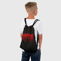 Рюкзак-мешок Мрачный клетчатый паттерн, цвет: 3D-принт — фото 2
