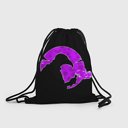 Рюкзак-мешок Чумной доктор и розовая луна, цвет: 3D-принт