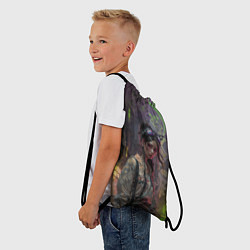 Рюкзак-мешок Девушка в ядовитых тонах, цвет: 3D-принт — фото 2
