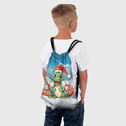 Рюкзак-мешок Милый маленький новогодний дракон 2024 года, цвет: 3D-принт — фото 2