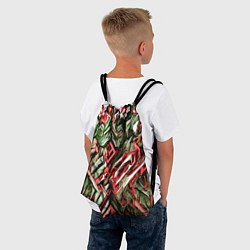 Рюкзак-мешок Адский каменный доспех красный, цвет: 3D-принт — фото 2