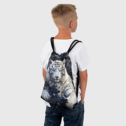Рюкзак-мешок Белый тигр солдат, цвет: 3D-принт — фото 2