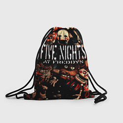 Рюкзак-мешок Пять ночей с Фредди сборник аниматроников, цвет: 3D-принт