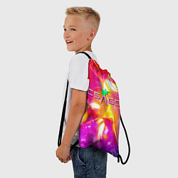 Рюкзак-мешок Counter Strike - neon, цвет: 3D-принт — фото 2