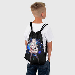 Рюкзак-мешок Фрирен маг эльфийка, цвет: 3D-принт — фото 2