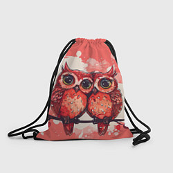 Рюкзак-мешок Влюбленные совушки, цвет: 3D-принт